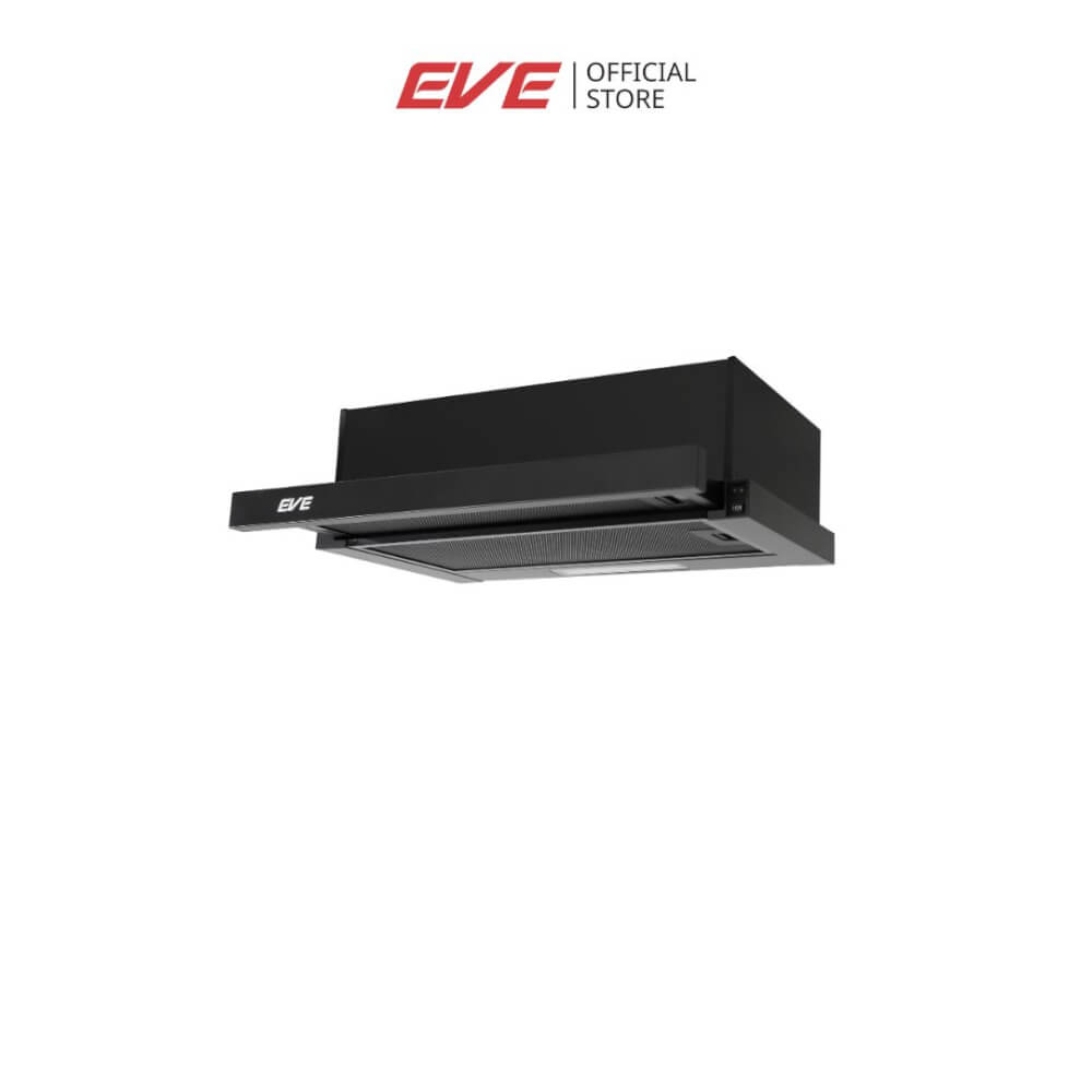 ชุดเซต เตาฝังแม่เหล็กไฟฟ้า 2 หัว+ เครื่องดูดควัน แบบฝังรางเลื่อน EVE รุ่น HB30-2IND294/TC + HS-BKT62C-60 ขนาด 60 ซม สีดำ 